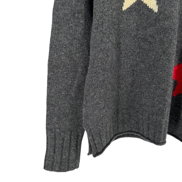 Madewell Starry Night Pullover Sweater Merino Wool size Small Boxy Fit Grey - Picture 6 of 13